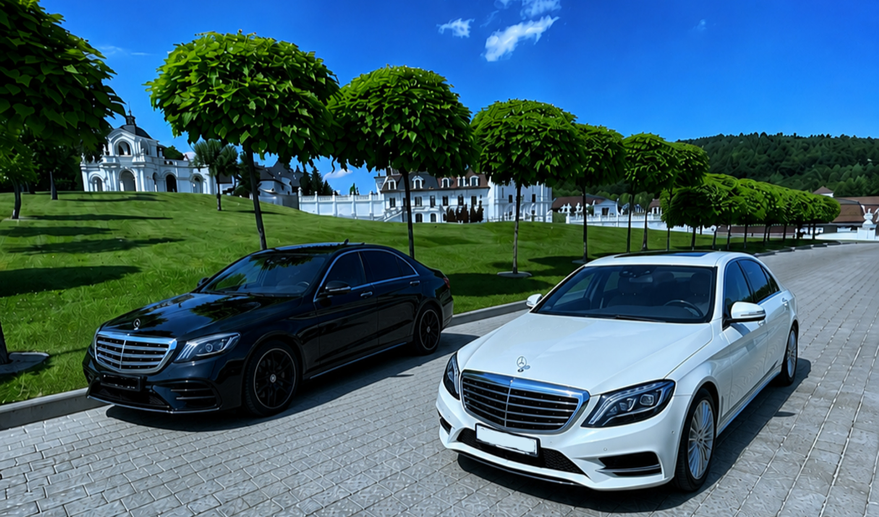 Весільний кортеж у Львові з Mercedes-Benz w222. Прокат весільних автомобілів